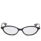 Le Specs Duskfall Blue Light Optical Glasses in Black/Blue Light Lens 