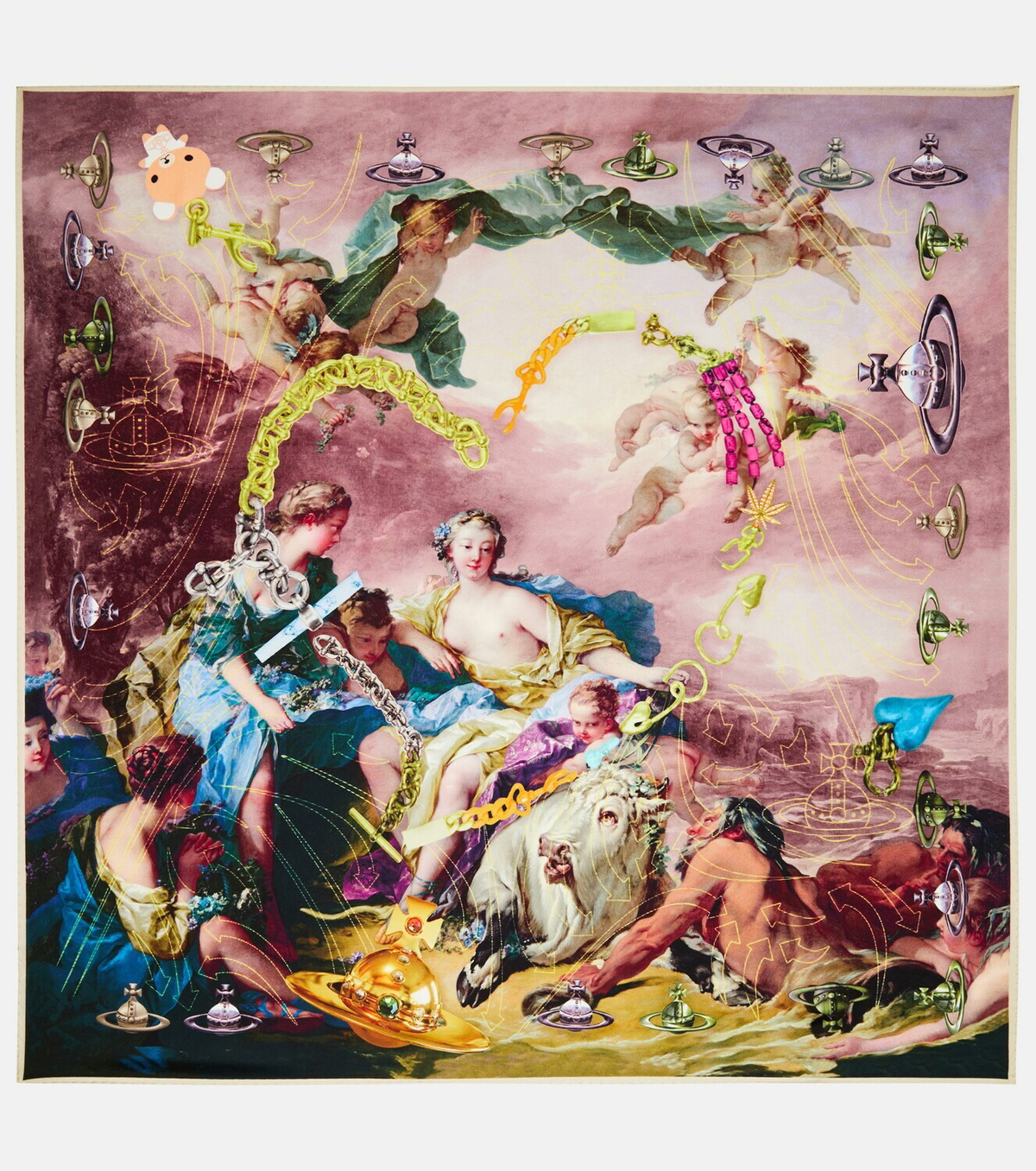 Vivienne Westwood Printed silk scarf Vivienne Westwood