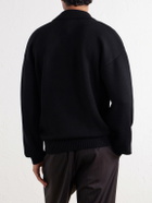 Aimé Leon Dore - Merino Wool Polo Sweater - Black