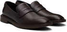 Hugo Brown Penny Trim Loafers