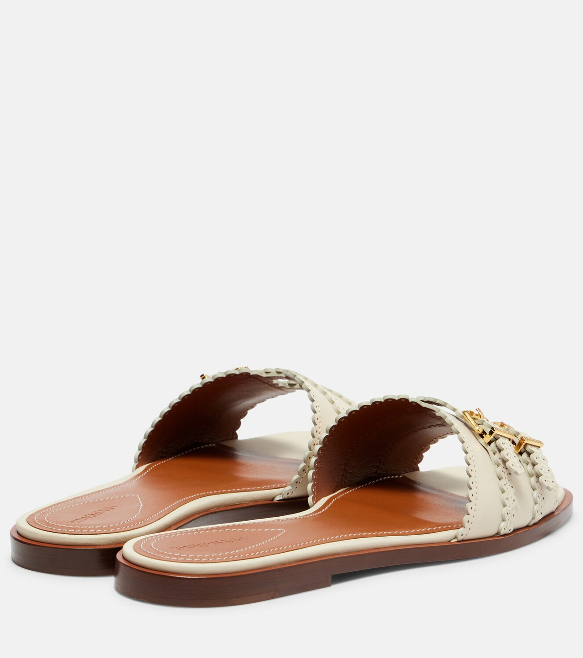 Zimmermann Goldie leather slides