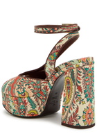 Etro Paisley-print Platform Sandals Multicoloured