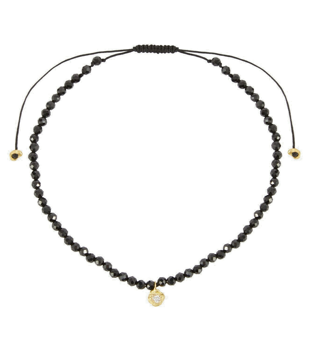 Elhanati Cha-Cha 18kt gold anklet with diamond and spinels Elhanati