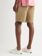 ALTEA - Slub Linen and Cotton-Blend Shorts - Brown
