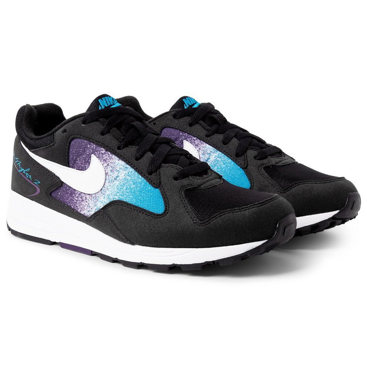 Photo: Nike - Air Skylon II Felt and Mesh Sneakers - Men - Black