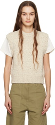 Nothing Written Off-White Marled Vest