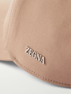 Zegna - Logo-Appliquéd Cotton-Blend Twill Baseball Cap - Neutrals