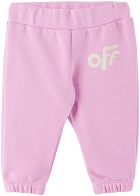 Off-White Baby Pink Off Rounded Sweatsuit