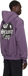 Stüssy Purple 8 Ball Corp. Hoodie