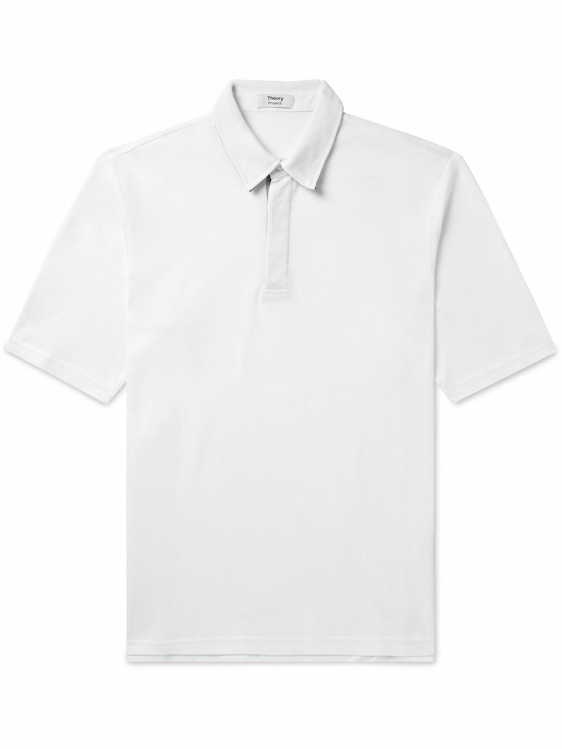 Theory Lucas Ossendrijver CottonPiqué Polo Shirt White Theory