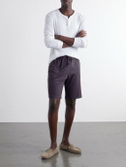 Derek Rose - Basel Straight-Leg Stretch-Modal Jersey Drawstring Pyjama Shorts - Blue