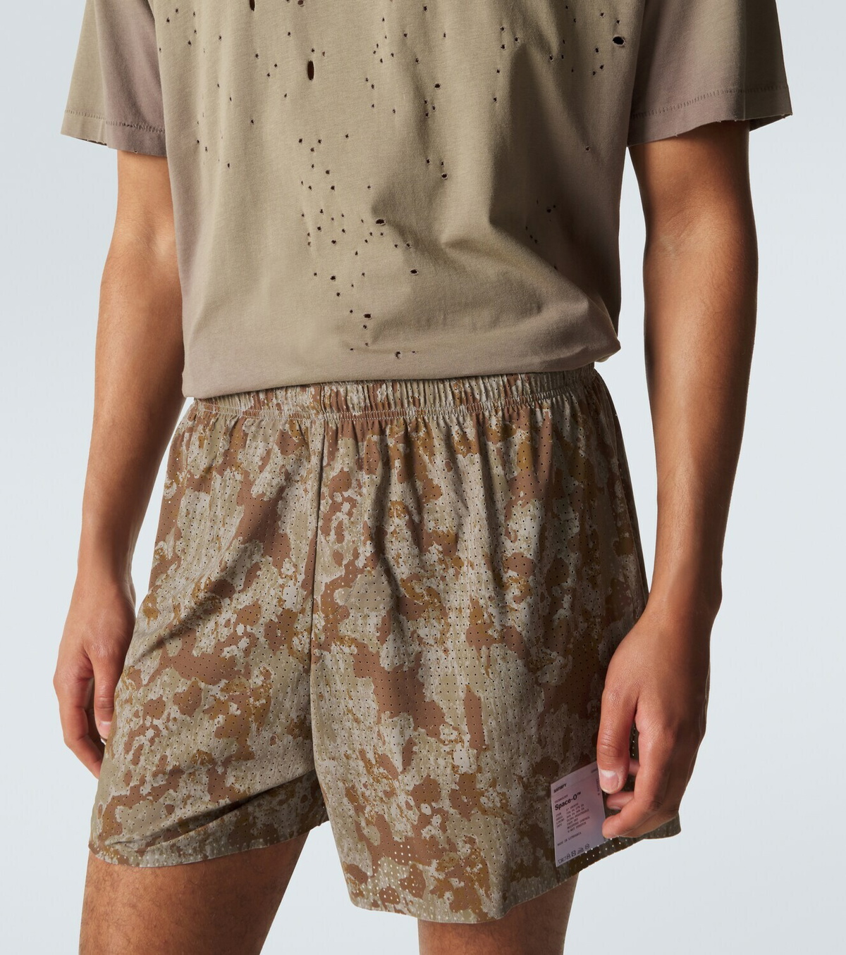 Satisfy Space-O 5 printed running shorts