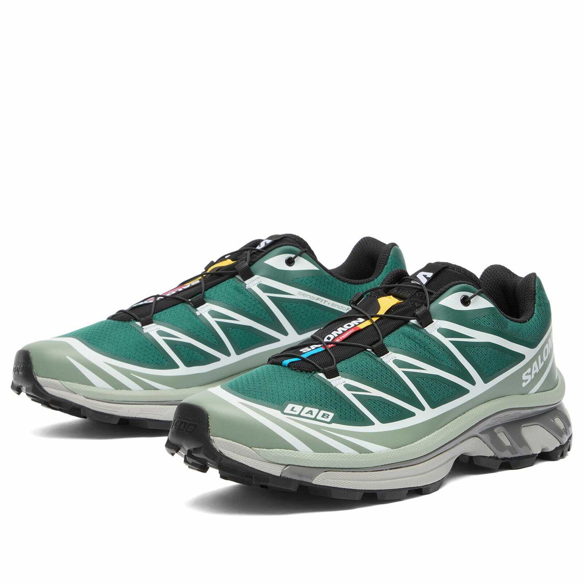 Salomon XT-6 Sneaker in Bistro Green/Green Milieu/Black