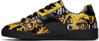 Versace Jeans Couture Black & Gold Brooklyn Sneakers