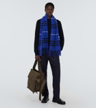 Burberry Burberry Check wool and cashmere scarf