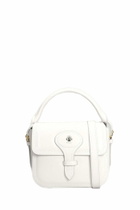 Bally Beckett Flap S Shoulder Bag In White Leather