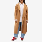 Closed Women's Long Formal Overcoat in Brown