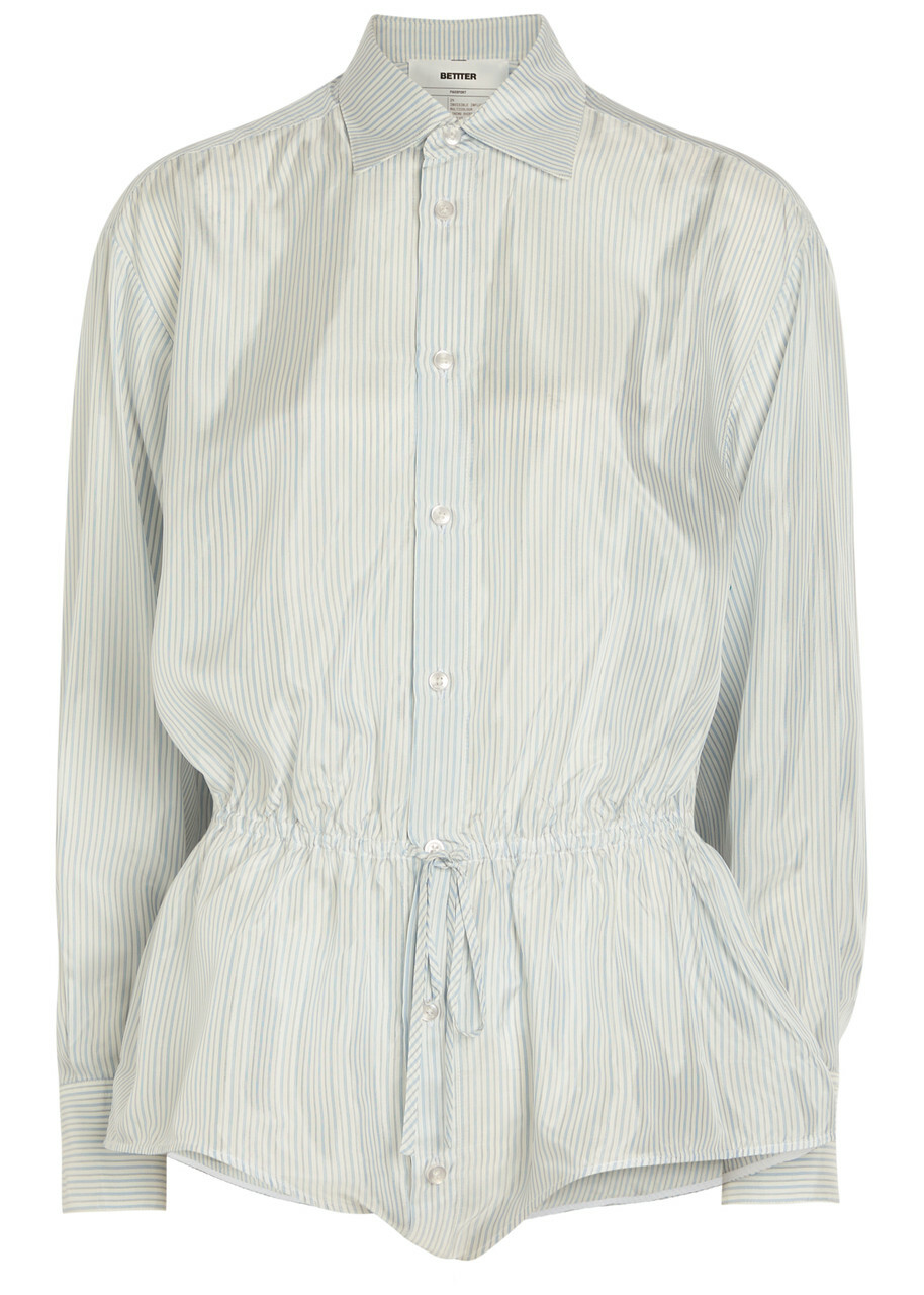 Bettter Lining Shirt Striped Satin Bodysuit Multicoloured