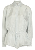 Bettter Lining Shirt Striped Satin Bodysuit Multicoloured