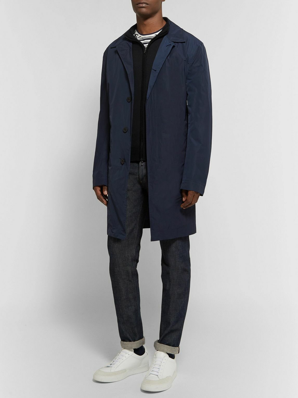 John Smedley - Claygate Merino Wool Zip-Up Cardigan - Blue