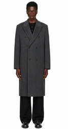 LE17SEPTEMBRE Gray Tailored Wool Double Breasted Coat