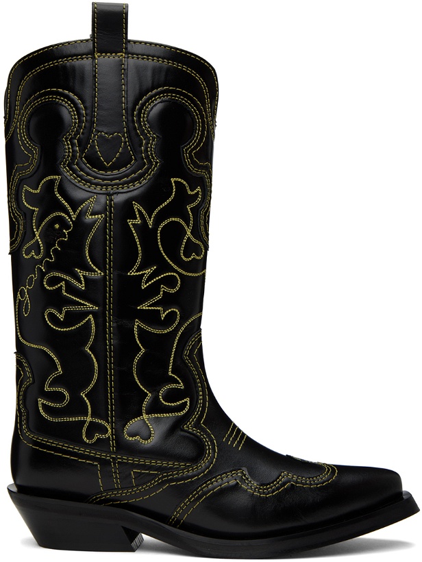 Photo: GANNI Black Western Boots