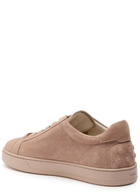 Tods Panelled Suede Sneakers Light Pink