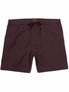 SMR Days - Striped Cotton Shorts - Purple