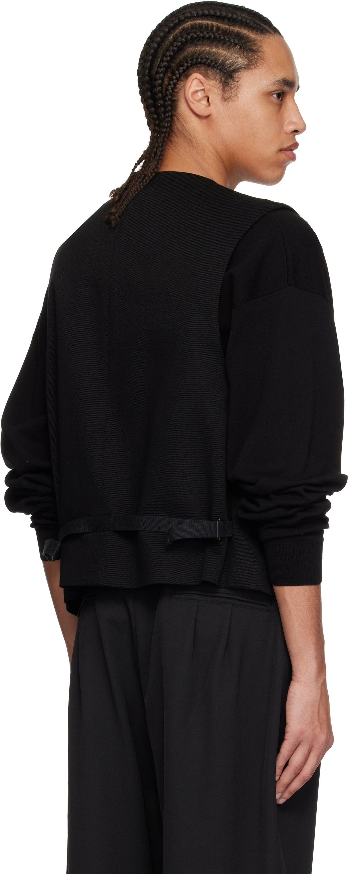 LEMAIRE Black Waistcoat Vest