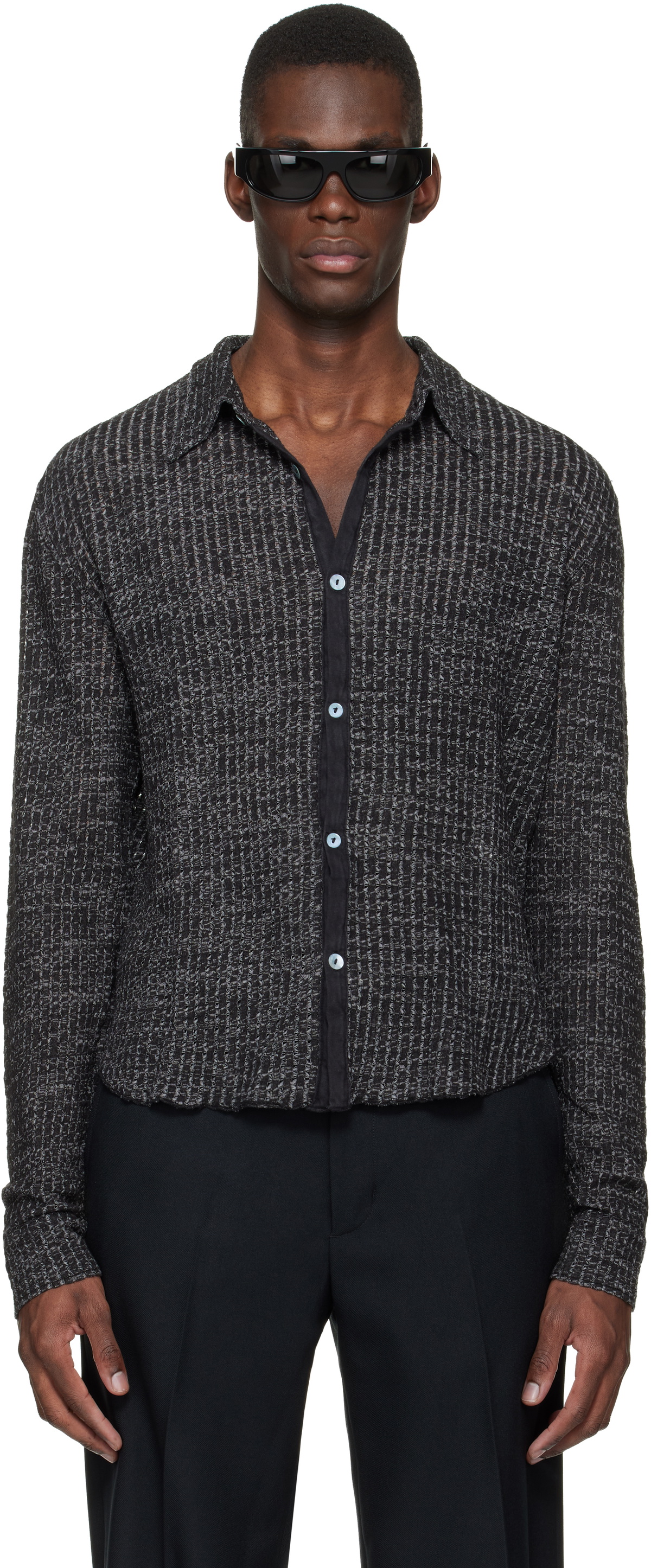 Stockholm (Surfboard) Club Black Knitted Shirt