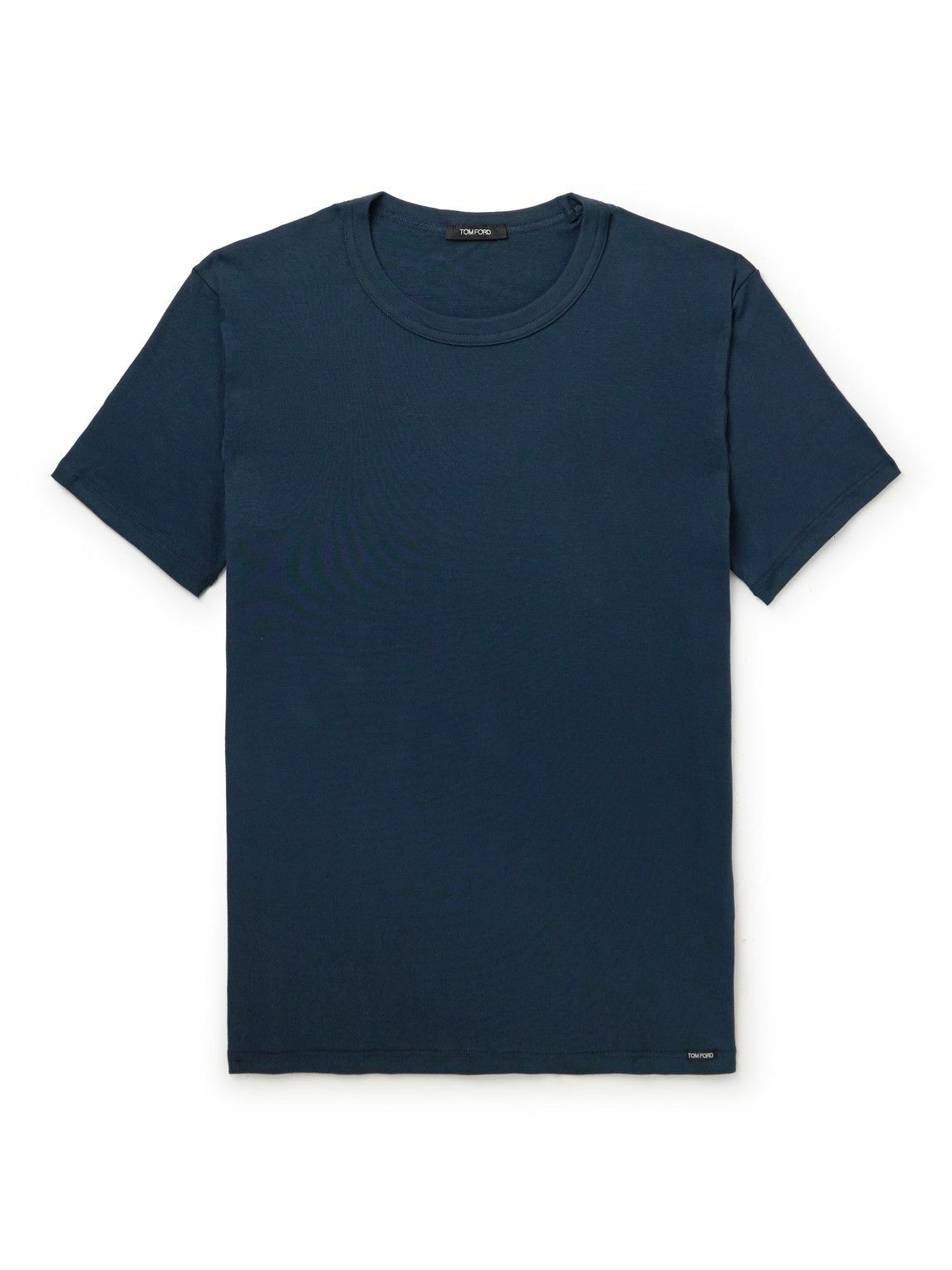 Tシャツ・カットソー Tom Ford Slim-fit stretch cotton-jersey t-shirt TOM FORD - Slim-Fit Stretch-Cotton Jersey T-Shirt - Blue TOM