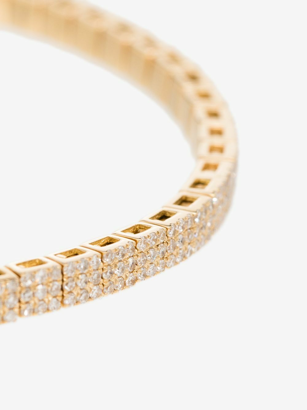 SHAY 18K Yellow Gold Square Stretch Diamond Bracelet