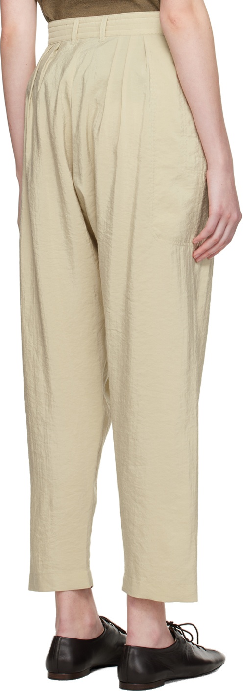 LEMAIRE Beige Pleated Trousers Lemaire