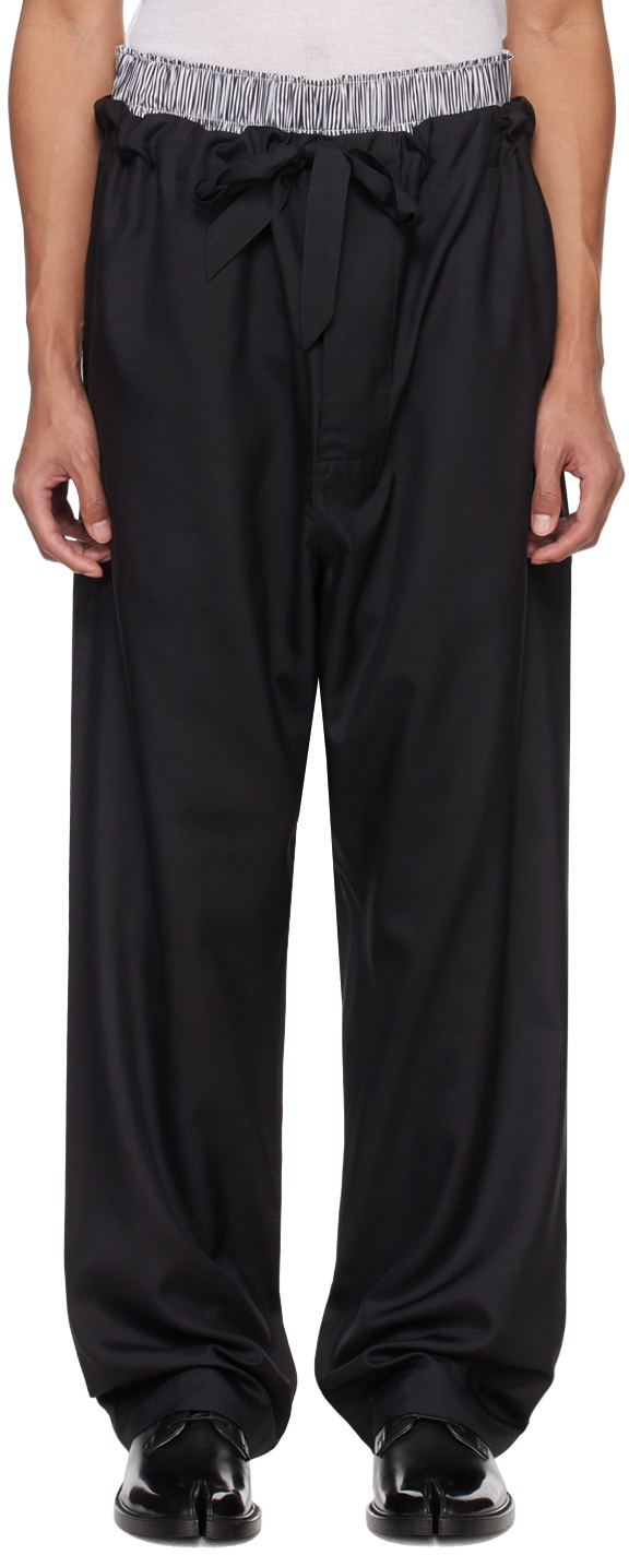 Drawstring Trousers Black C070 - Avanti Hygiene Ltd