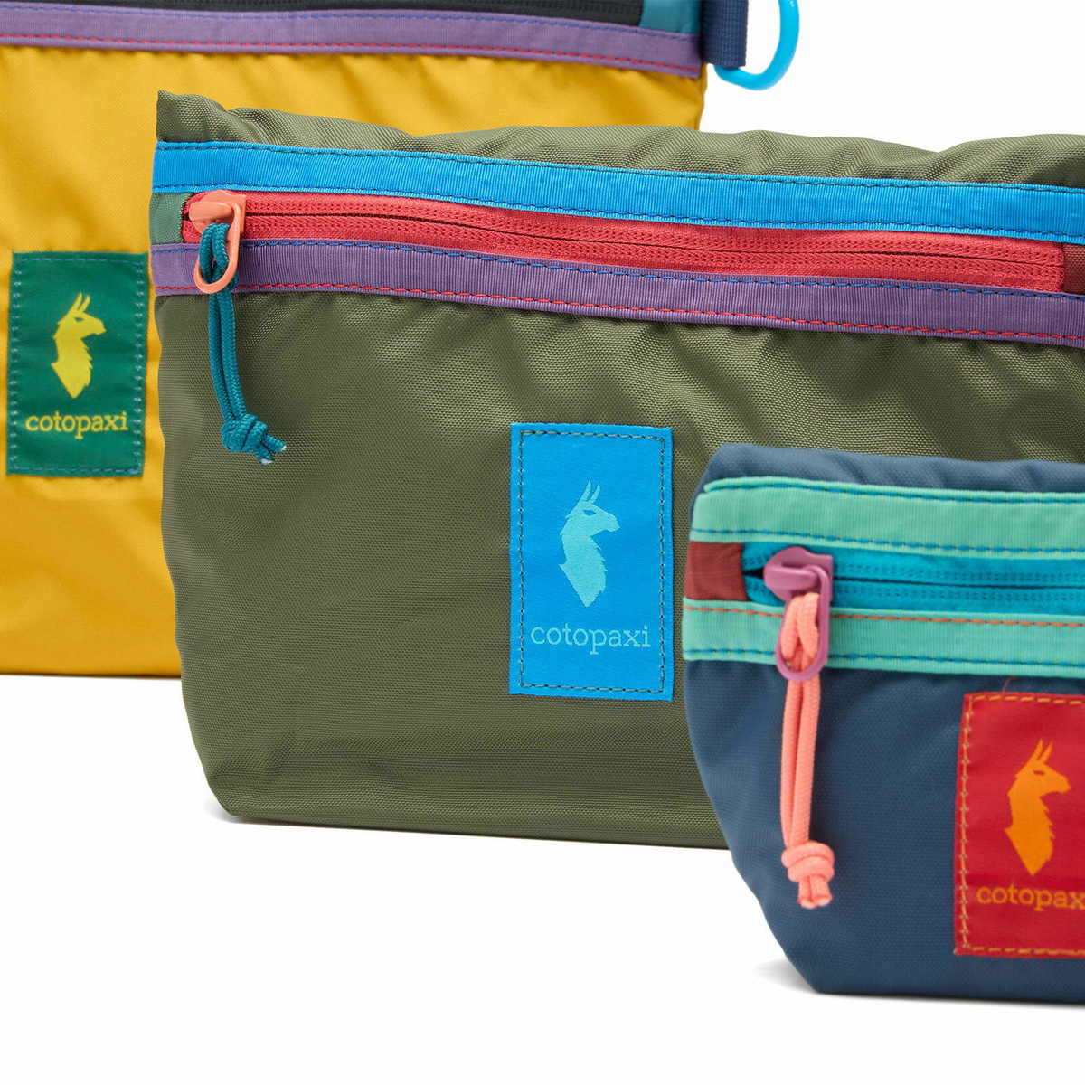 Cotopaxi Cubo Pouch Organizers in Del Dia 