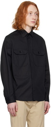 ZEGNA Black Pocket Long Sleeve Shirt