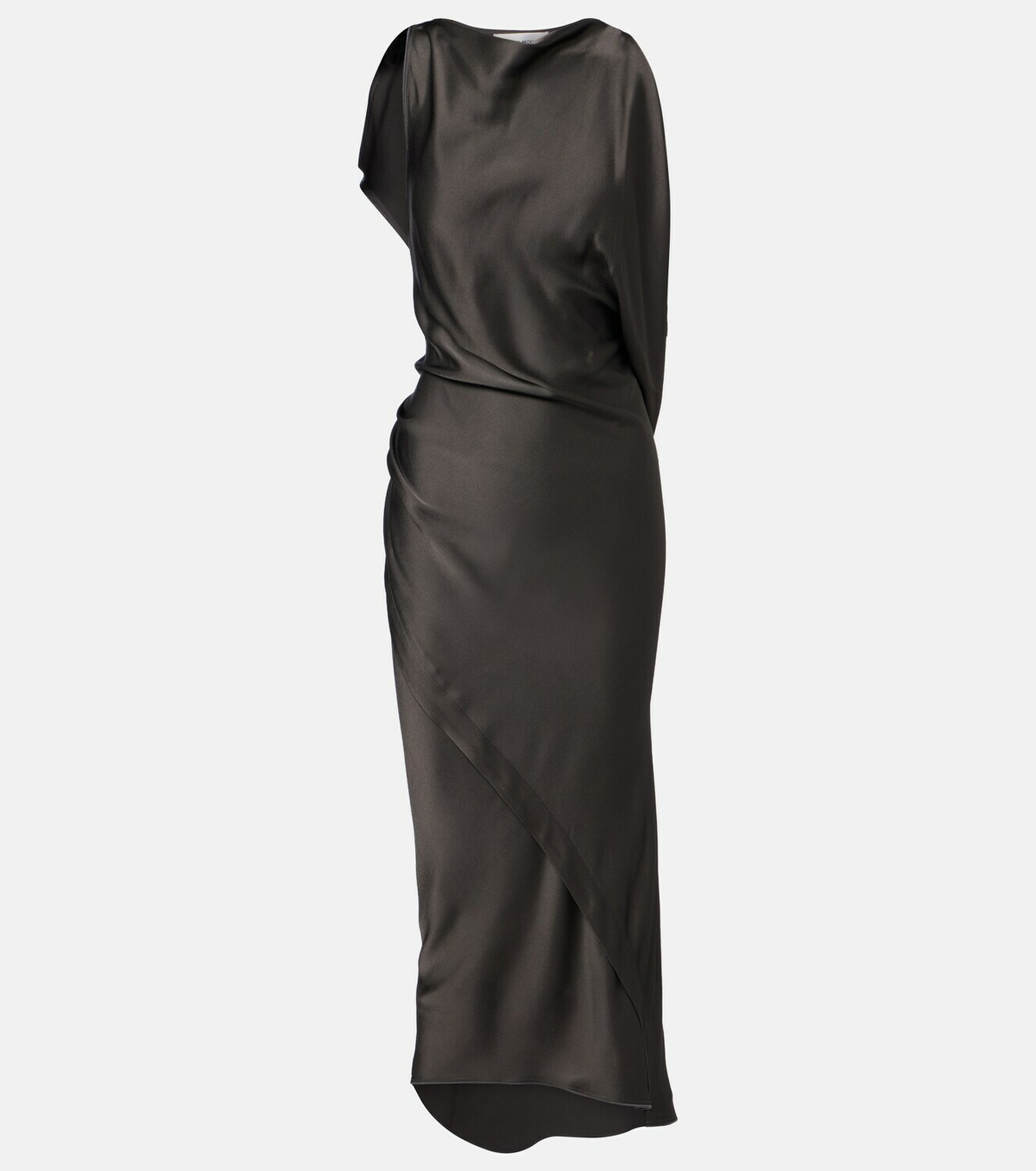 Victoria Beckham Kyra draped crêpe satin midi dress