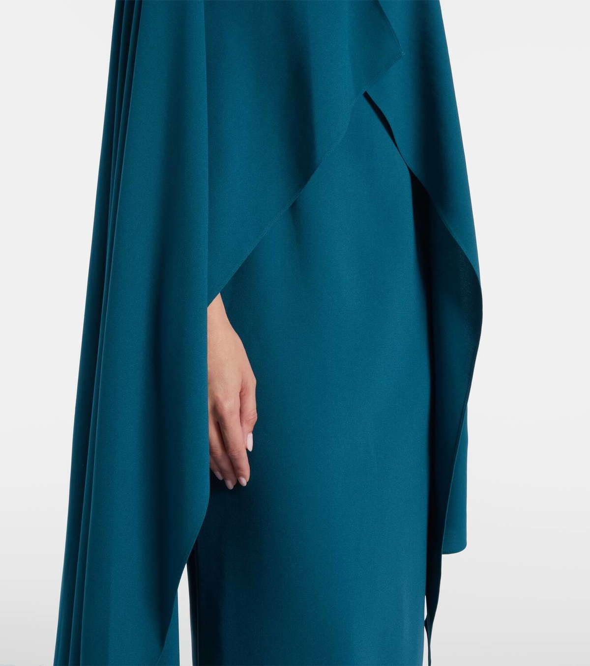 Roksanda Deena caped crêpe gown