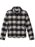 YMC - Bowling Checked Flannel Overshirt - Blue