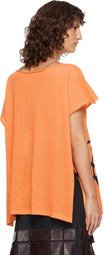 Vivienne Westwood Orange Beach Top Graffiti Orb Cover-Up Top