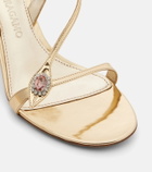 Ferragamo Sibilla 70 metallic leather sandals