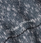 Oliver Spencer Loungewear - Miller Mélange Stretch Cotton-Blend Socks - Blue