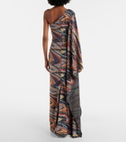 Taller Marmo Jasmine sequined draped gown
