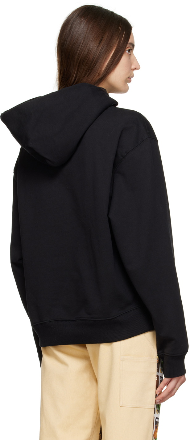 Sky High Farm Workwear Black Denim Tears Edition Printed Hoodie