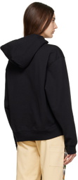 Sky High Farm Workwear Black Denim Tears Edition Printed Hoodie