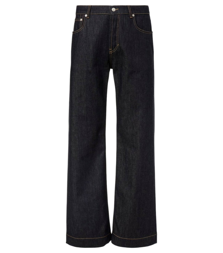 Photo: McQueen Mid-rise wide-leg jeans