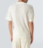 King & Tuckfield Open-knit wool polo sweater