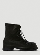 Lace Up Boots in Black