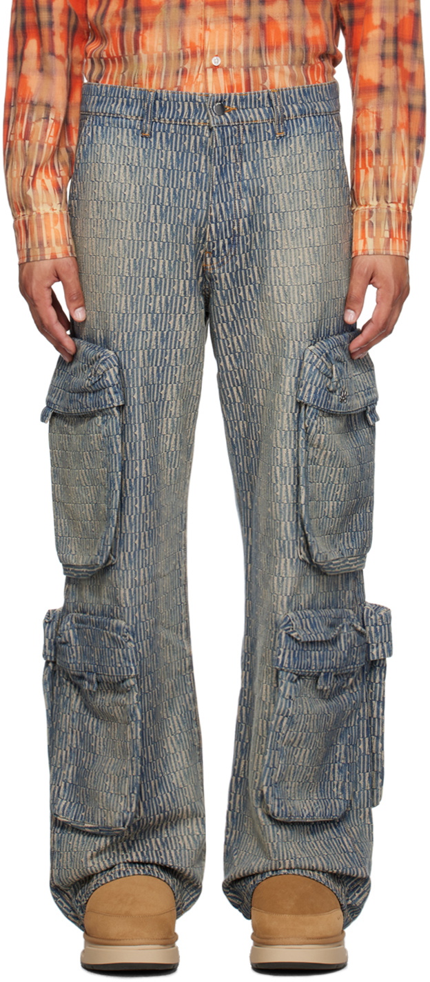 Amiri Beige Desert Camo Stack Cargo Pants in Natural for Men
