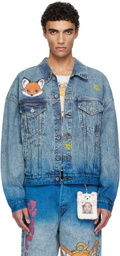 doublet Blue Anime Denim Jacket